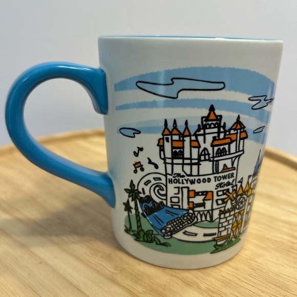 WALT DISNEY WORLD Coffee Mug Skyline 4 Parks Epcot Hollywood Tower Magic Kingdom - Picture 5 of 9
